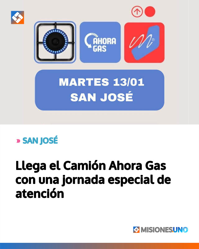 Llega el Camión Ahora Gas con una jornada especial de atención