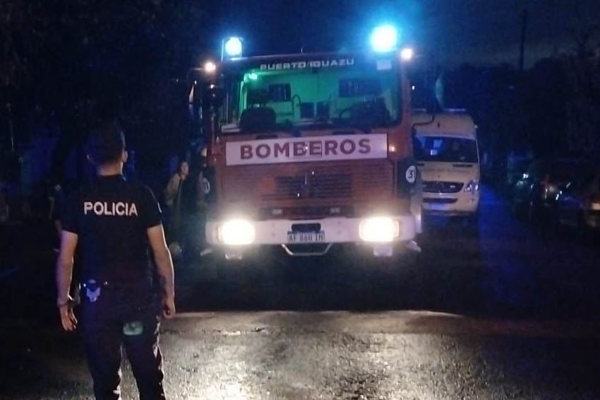 IGUAZÚ: Investigan un incendio en una vivienda que dejó una víctima fatal