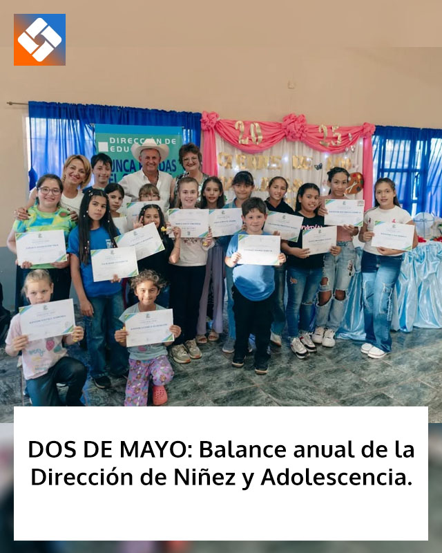DOS DE MAYO: Balance anual de la Dirección de Niñez y Adolescencia
