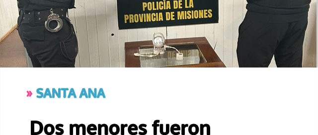 SANTA ANA: Dos menores fueron señalados por daños y robo en una escuela