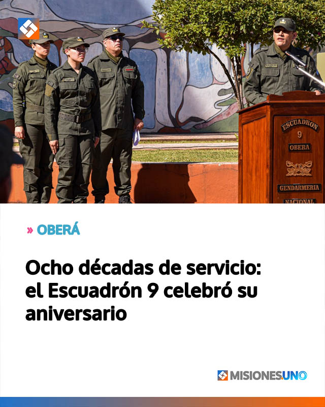 Ocho décadas de servicio: el Escuadrón 9 celebró su aniversario