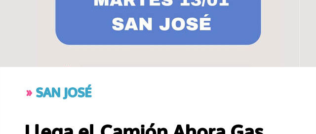 Llega el Camión Ahora Gas con una jornada especial de atención