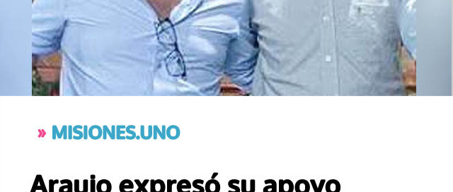 Araujo expresó su apoyo a Carlos Koth al asumir la presidencia de la CODEIM