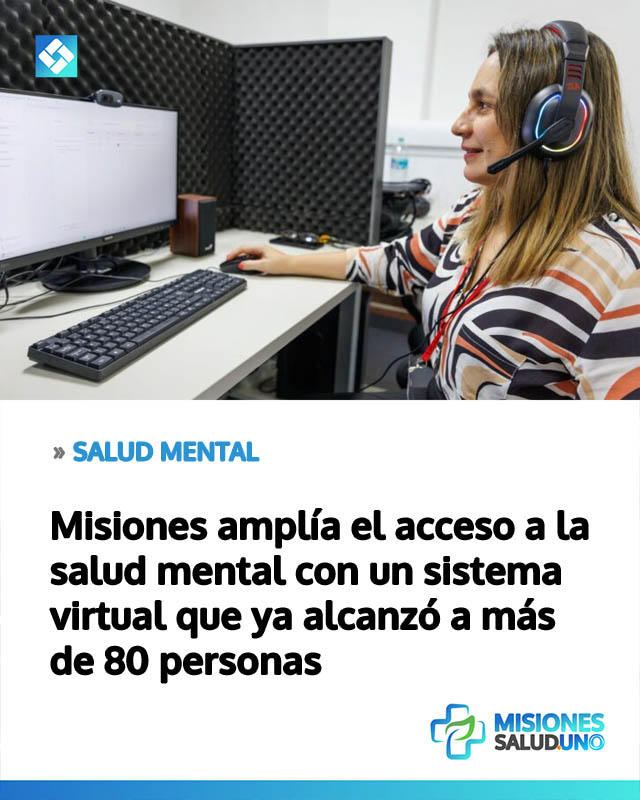 Misiones amplía el acceso a la salud mental con un sistema virtual que ya alcanzó a más de 80 personas