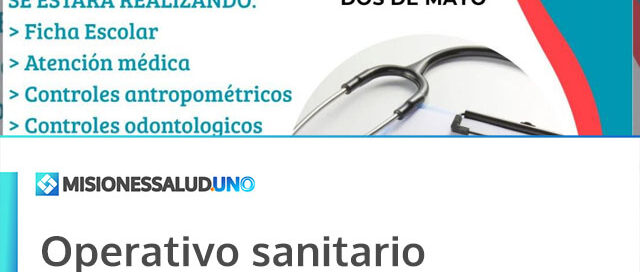 Operativo sanitario “Regreso a Clases” en el Hospital Nivel I